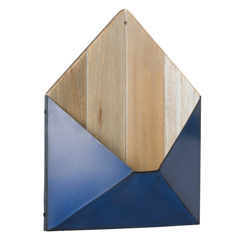 Pocket Metal and Wood Envelope Letter Organizer Wall Décor & Reviews Joss & Main